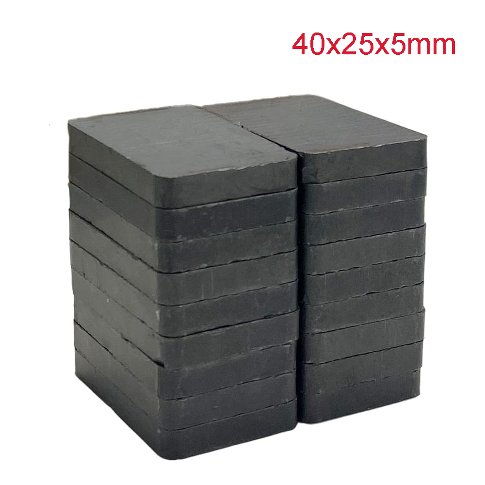 Hobby Is Science - Ferrit Seramik Blok Mıknatıslar (40mm) Dikdörtgen