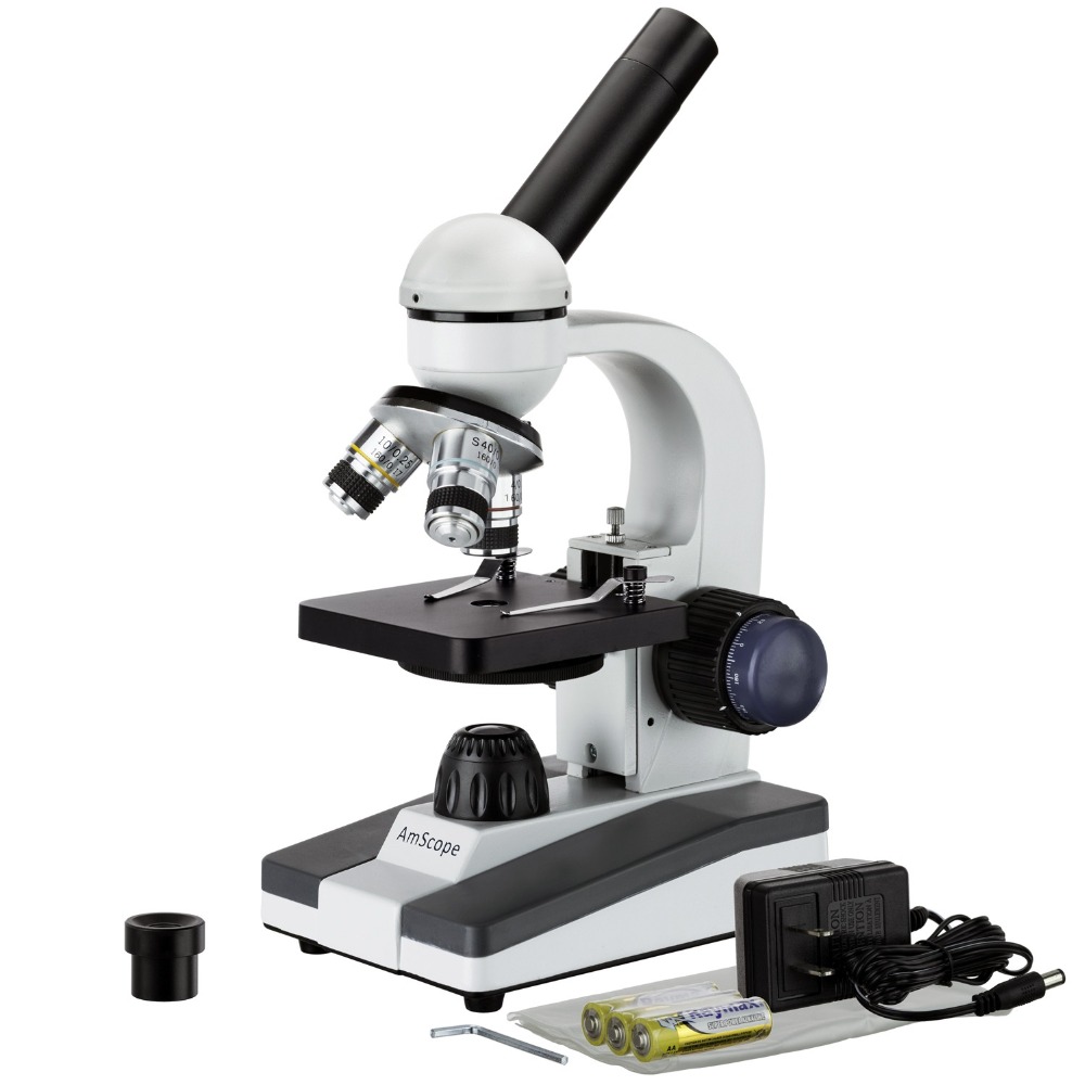 Microscope Compound 40X - AmScope M150 Serisi Taşınabilir LED Monoküler