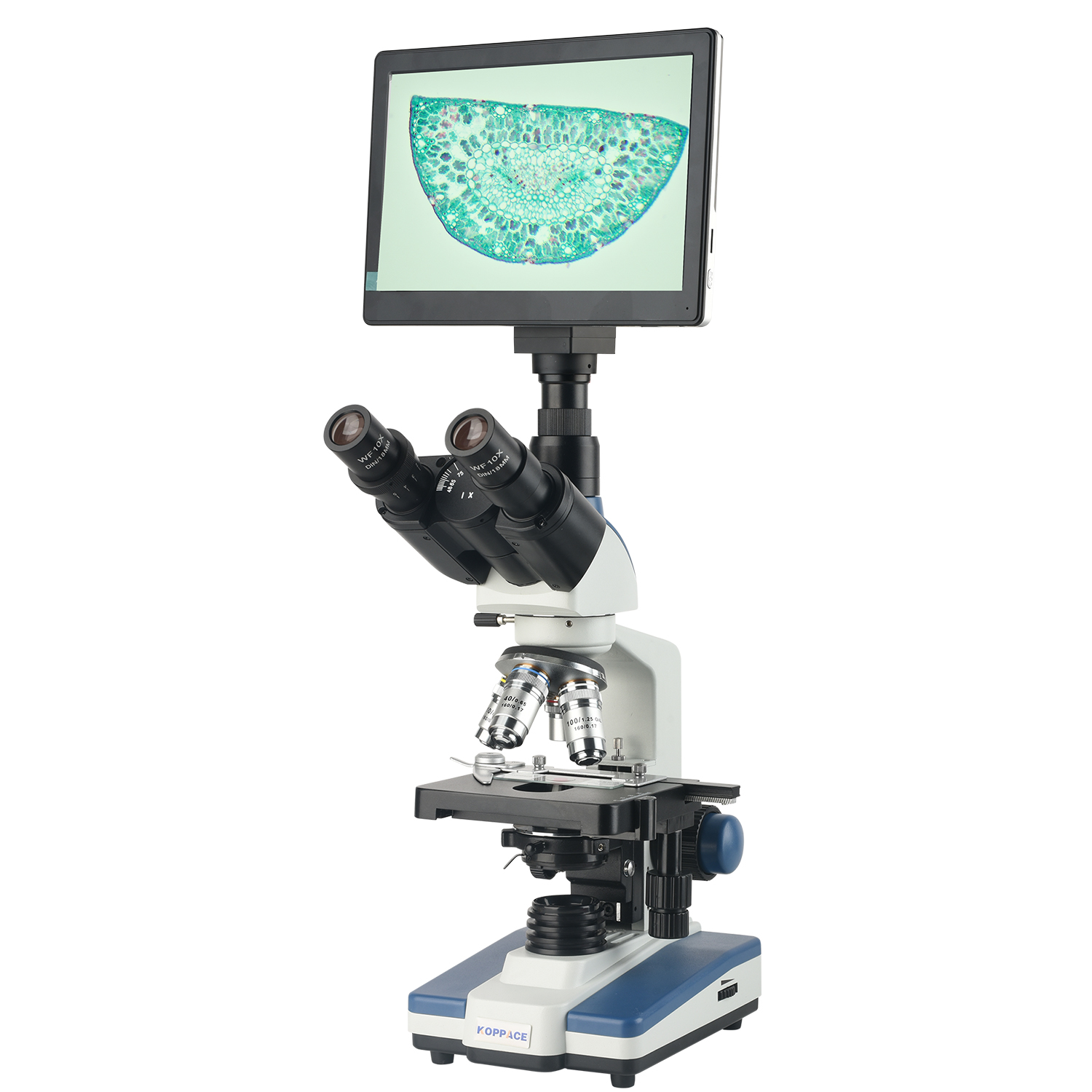 Microscope Compound 40X - KOPPACE 40X-2500X Elektron Bileşik Laboratuvar Mikroskobu