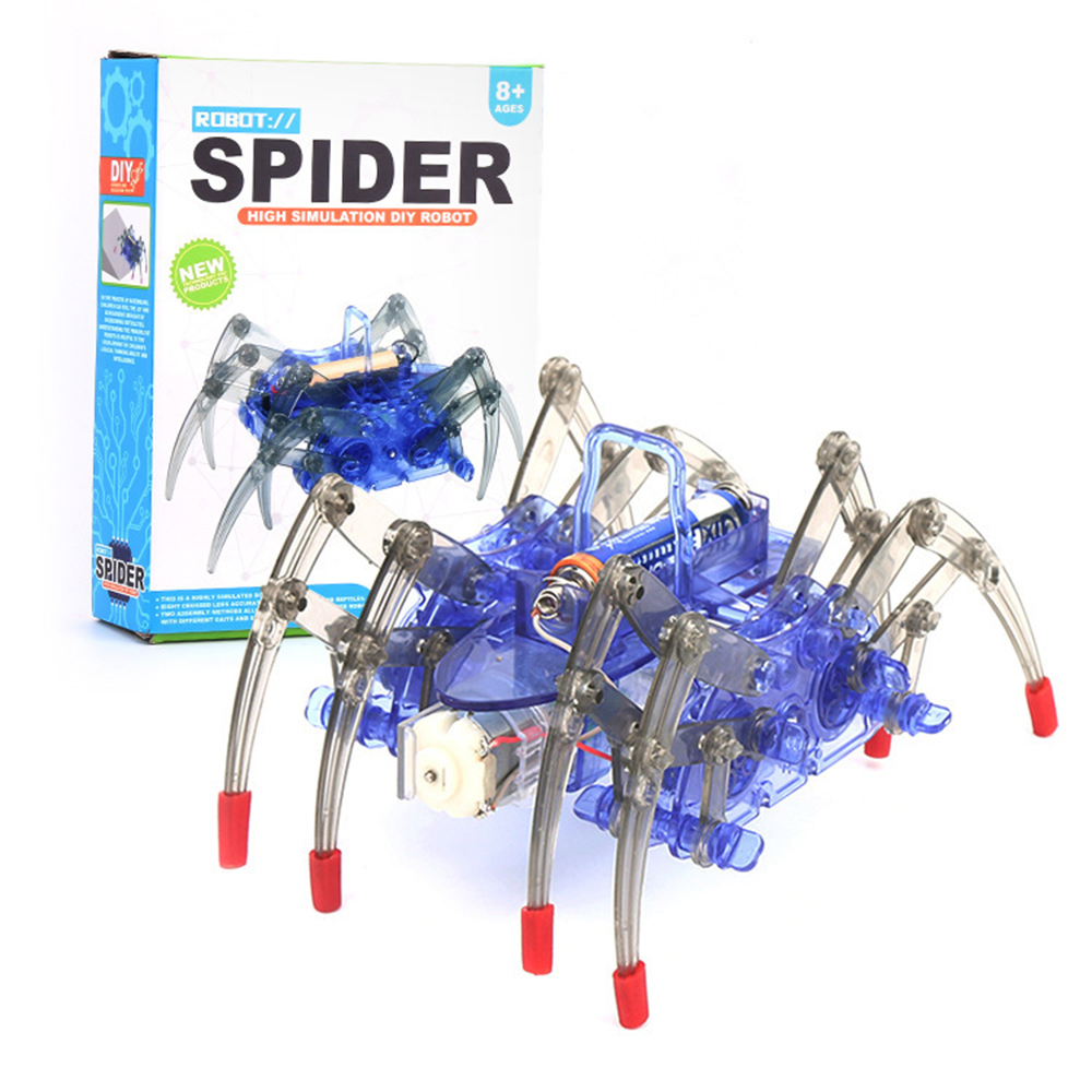 Science Project - Elektrikli Biyonik Örümcek Robot DIY Kiti,