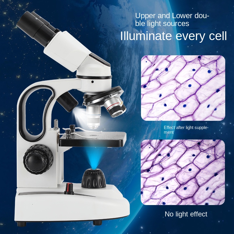 40X-1000X Çift LED Aydınlatmal - Microscope Compound 40X incelemesi ve fiyatı