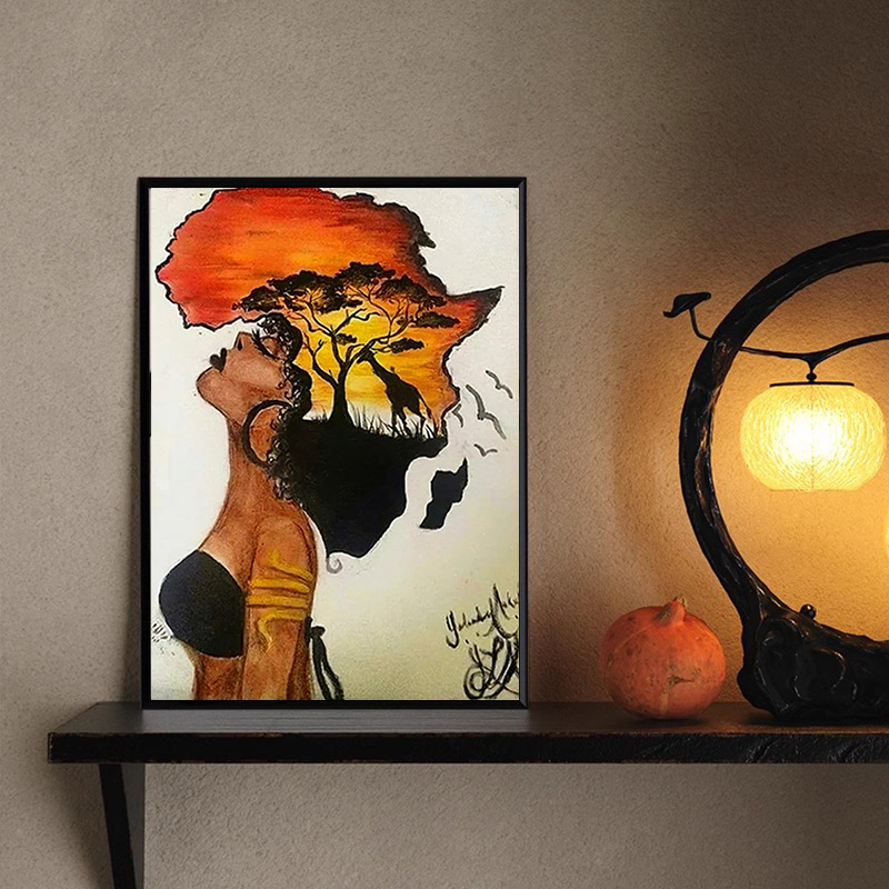 Klasik afrika kadın posterler  - Star Map Poster incelemesi ve fiyatı